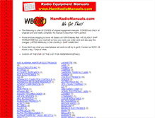 Tablet Screenshot of hamradiomanuals.com